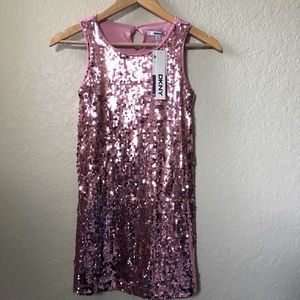 DKNY Pink Sequin Dress